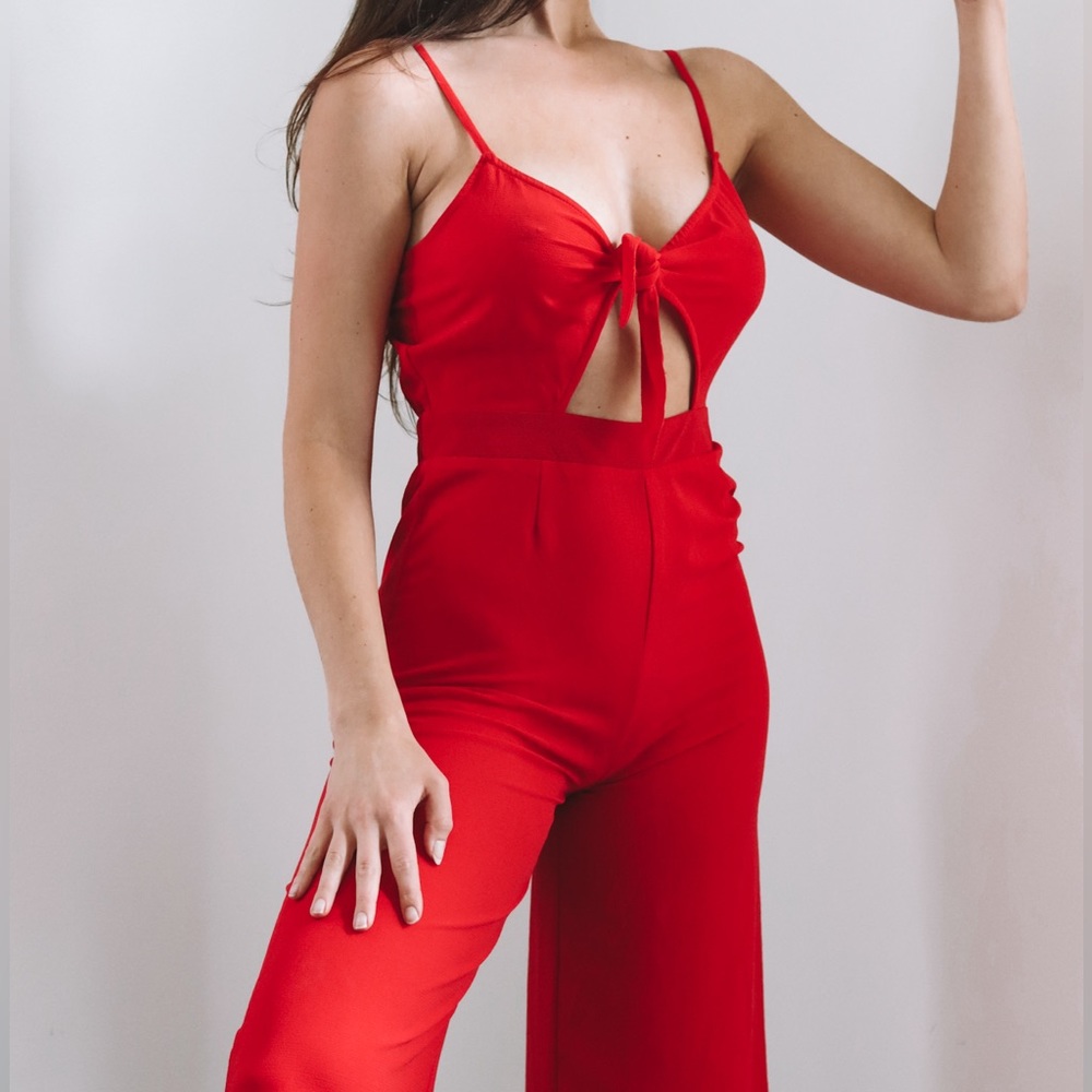 H&M Red Jumpsuit